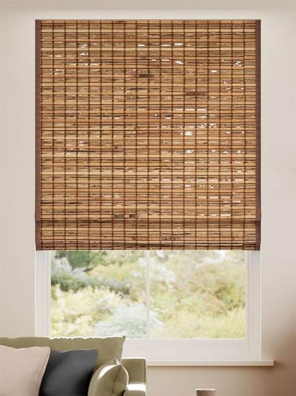 ロレト　ウォールナット＆デメララ ローマンシェード サムネイル写真