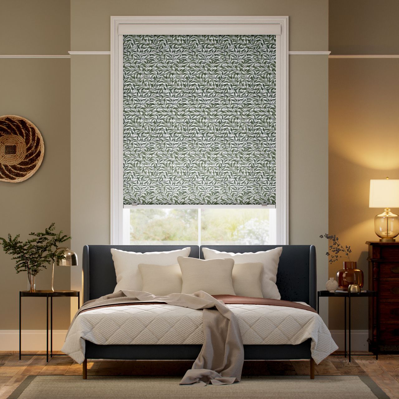完全遮光パーフェクトシェード ウィリアム・モリス ウイローバウ バイン